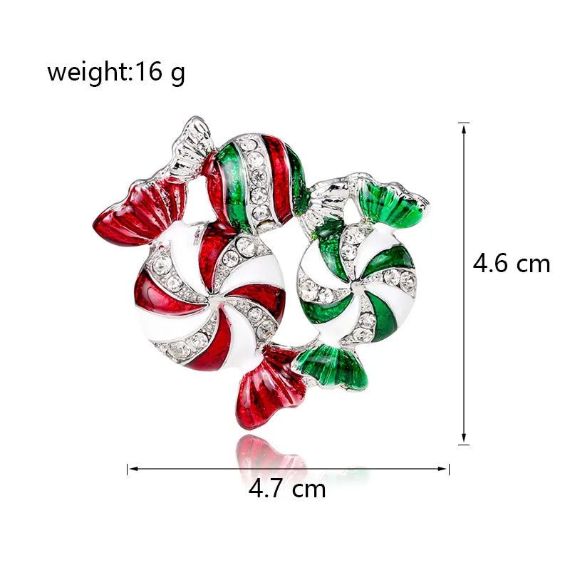 Cute Candy Alloy Inlay Rhinestones Unisex Brooches