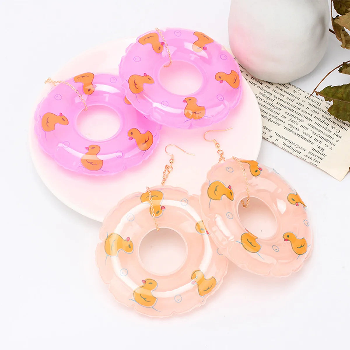 Cute Candy Color Swimming Hoop Earrings Wholesale Gooddiy