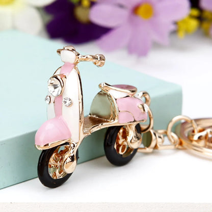 Cute Car Alloy Plating Inlay Rhinestones Unisex Keychain 1 Piece