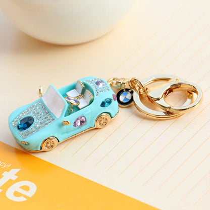 Cute Car Alloy Plating Inlay Rhinestones Unisex Keychain 1 Piece