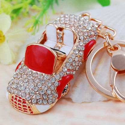 Cute Car Alloy Plating Inlay Rhinestones Unisex Keychain 1 Piece