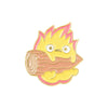 Cute Cartoon Alloy Brooch Pin With English Letter And Small Flame Design For Unisex Decorative Wear