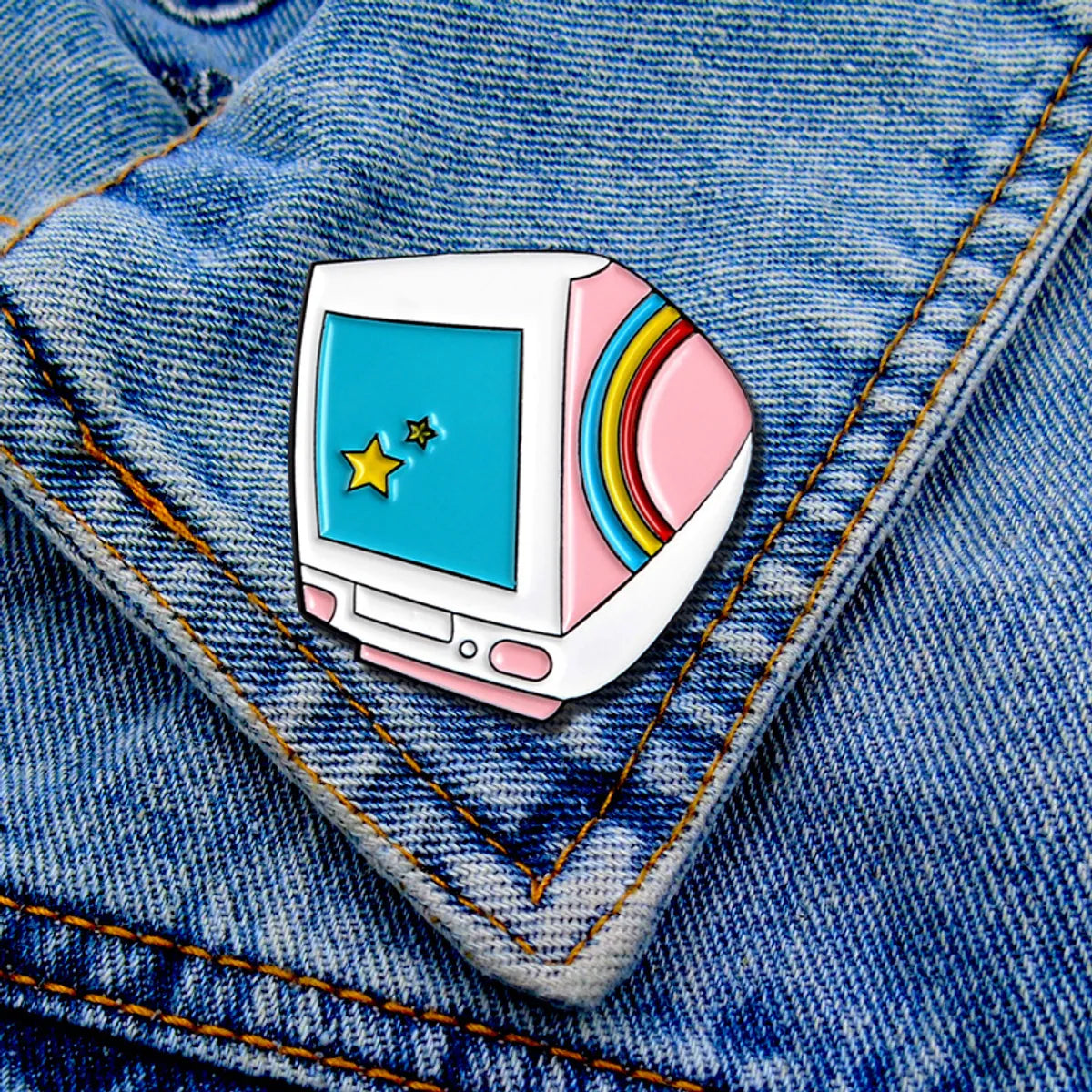 Cute Cartoon Alloy Enamel Unisex Brooches