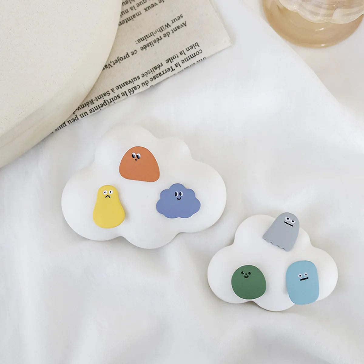 Cute Cartoon Alloy Spray Paint Women's Ear Studs