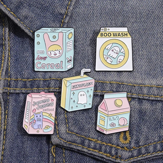 Cute Cartoon Alloy Stoving Varnish Unisex Brooches