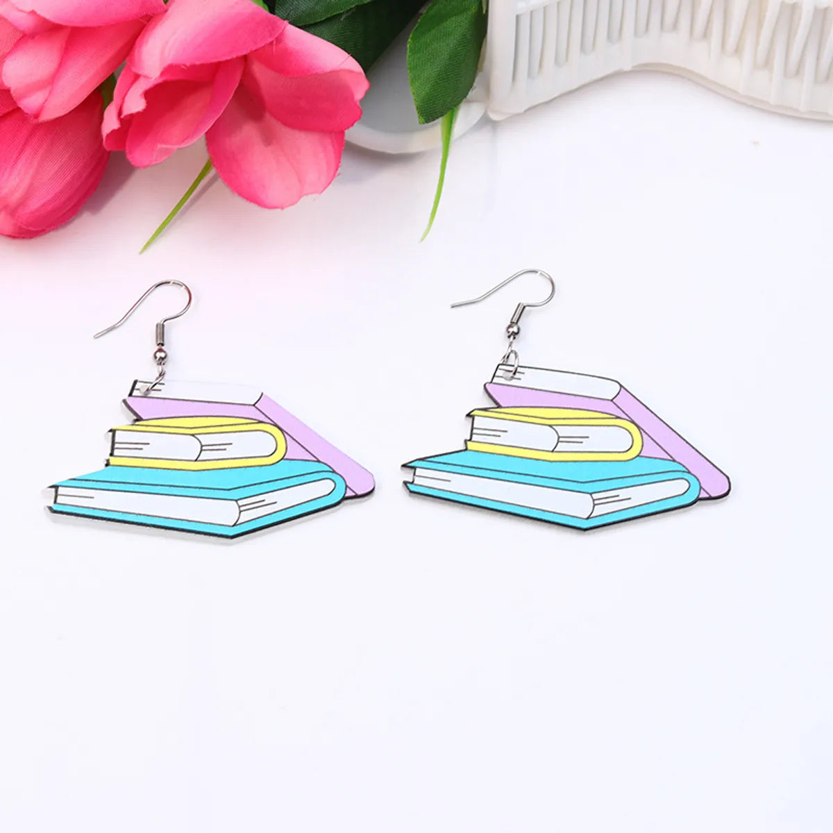 Cute Cartoon Arylic Printing Women's Earrings