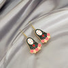 1 Pair Cute Cartoon Character Enamel Alloy Drop Earrings