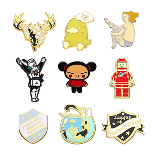 Cute Cartoon Character Alloy Plating Unisex Brooches