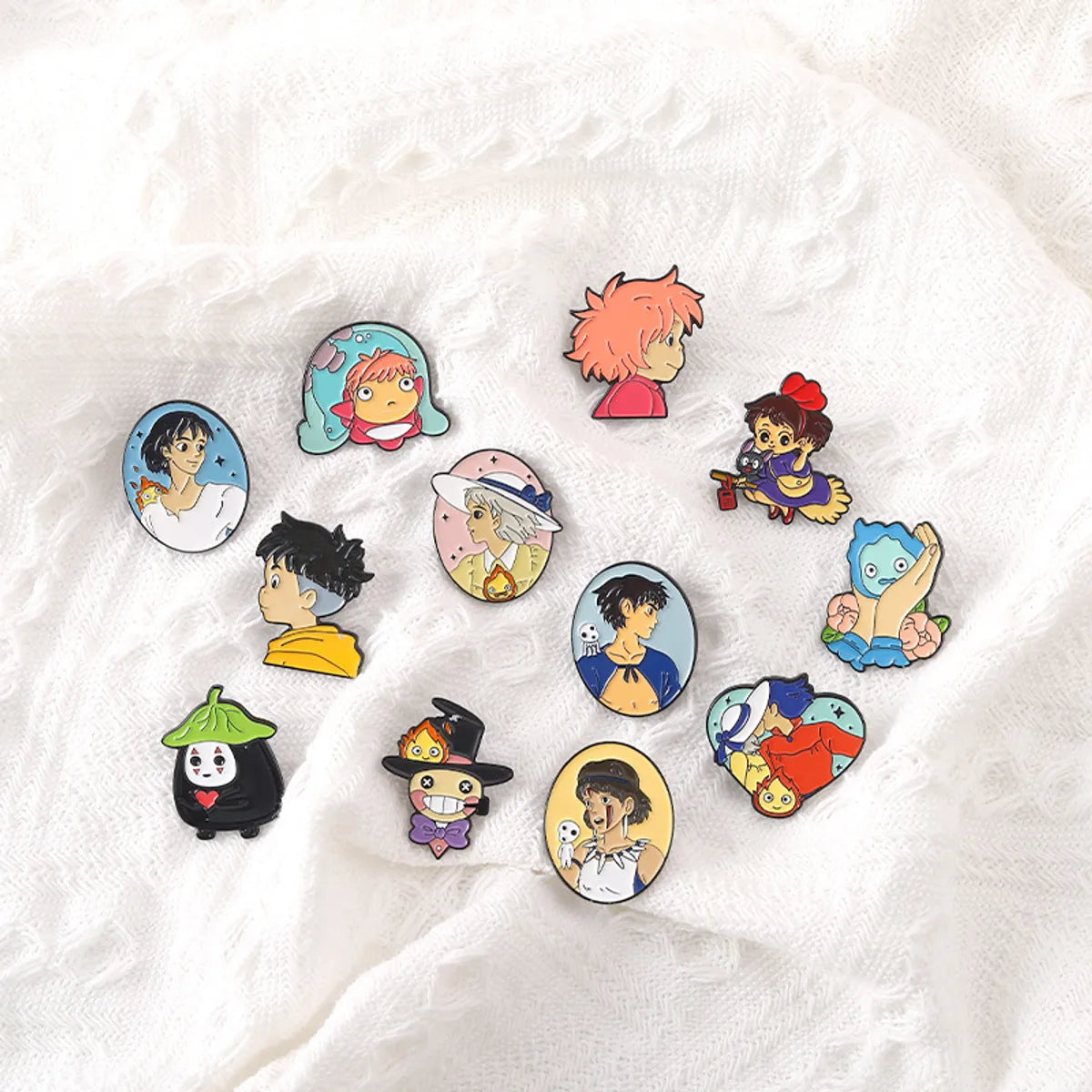 Cute Cartoon Character Alloy Stoving Varnish Brooches