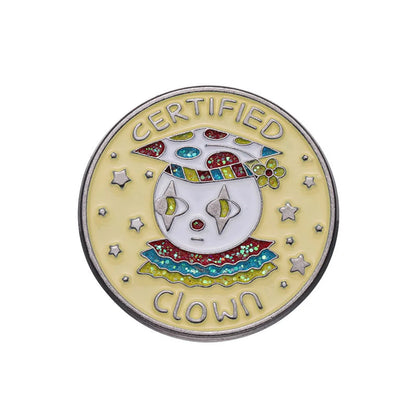 Cute Cartoon Character Letter Clown Alloy Plating Unisex Brooches