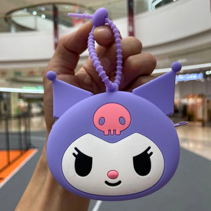 Cute Cartoon Character Silica Gel Women'S Keychain