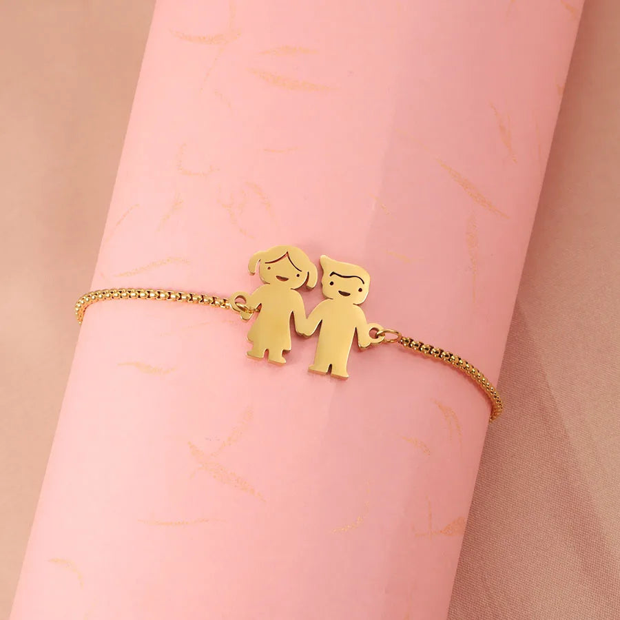 Cute Cartoon Character Titanium Steel Bracelets In Bulk