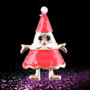 Cute Cartoon Christmas Tree Character Alloy Brooch Pin With Dripping Oil Finish For Women's Festival Accessories