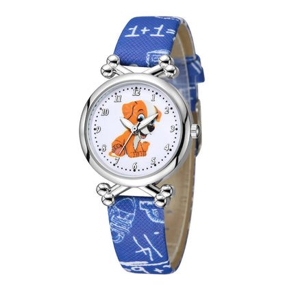 Cute Cartoon Dog Buckle Quartz Kids Watches