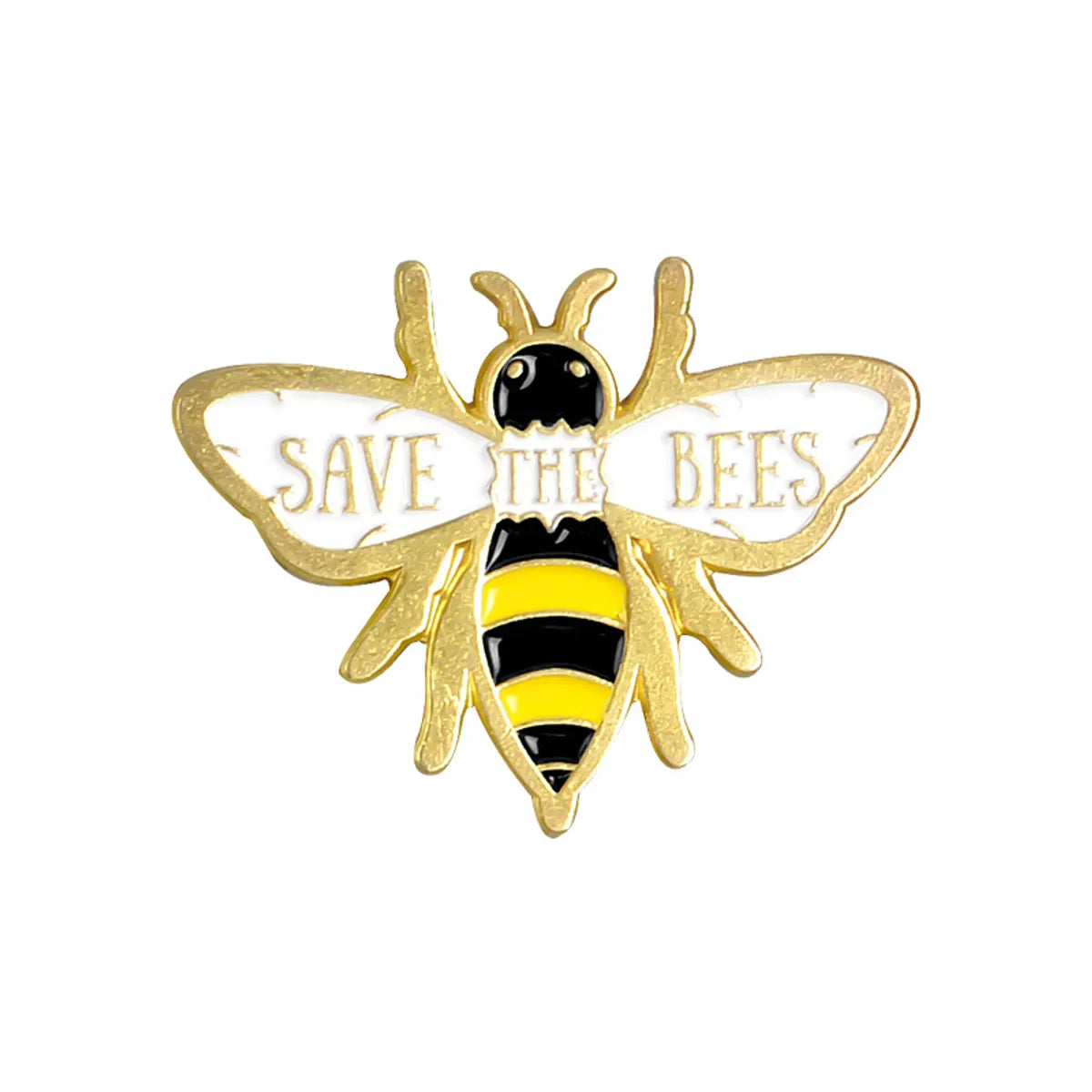 Cute Cartoon Fashion Bee Enamel Alloy Brooches