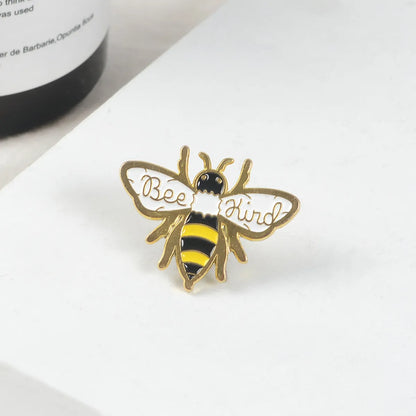 Cute Cartoon Fashion Bee Enamel Alloy Brooches