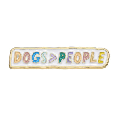 Cute Cartoon Letter Alloy Plating Unisex Brooches