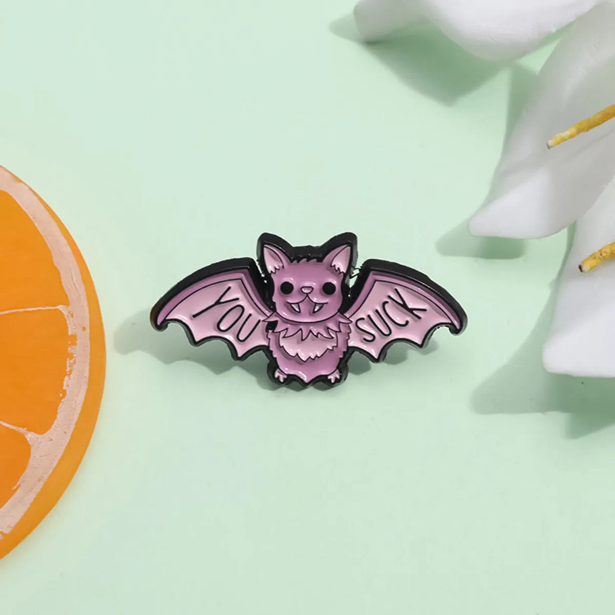 Cute Cartoon Letter Bat Alloy Plating Unisex Brooches