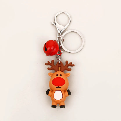 Cute Cartoon Plastic Unisex Bag Pendant Keychain