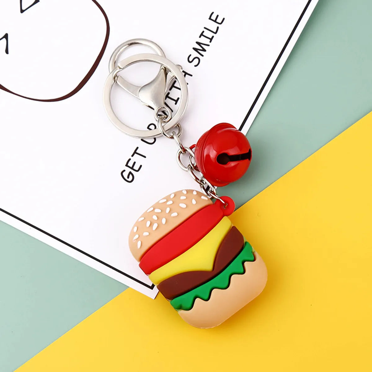 Cute Cartoon Plastic Unisex Bag Pendant Keychain