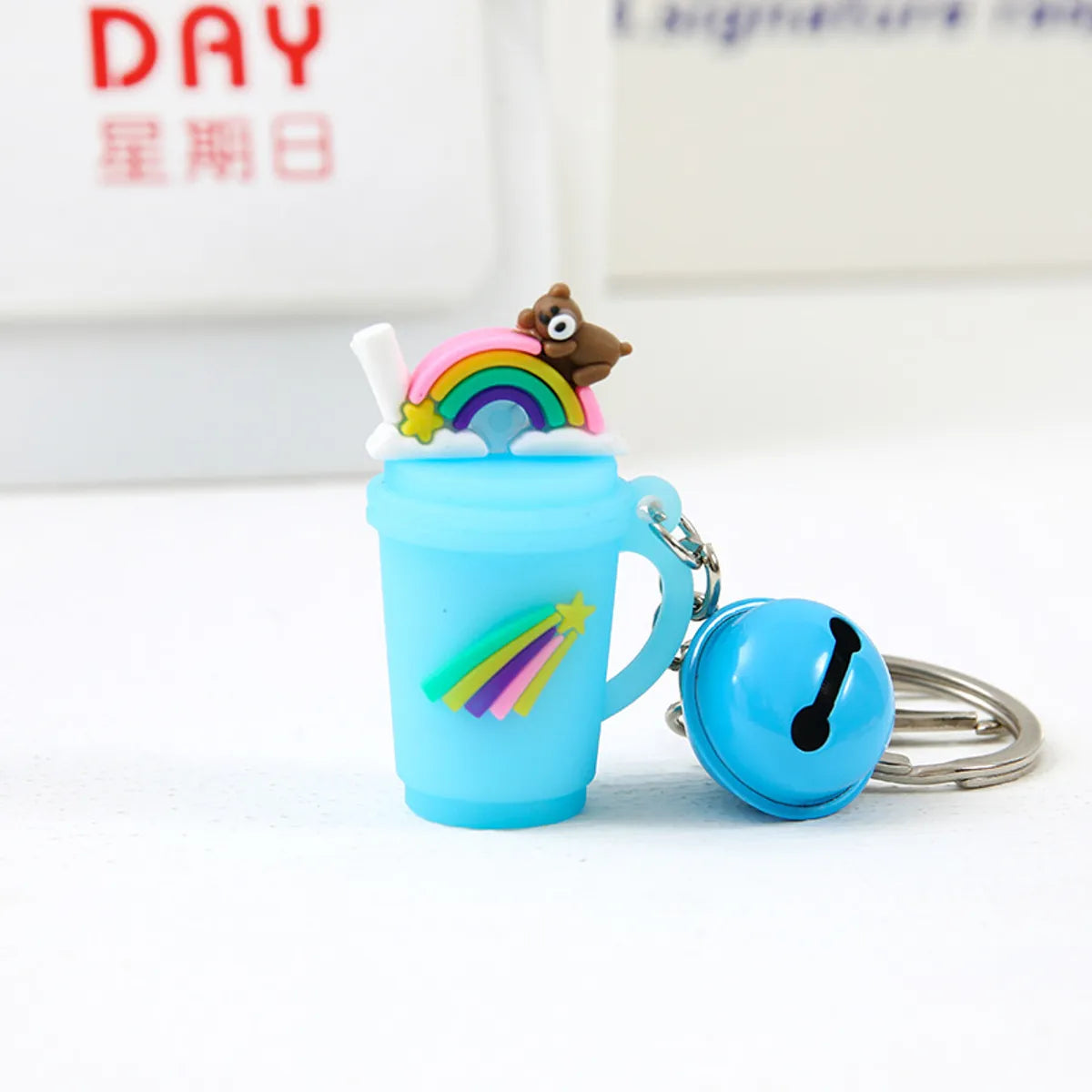 Cute Cartoon Plastic Unisex Bag Pendant Keychain