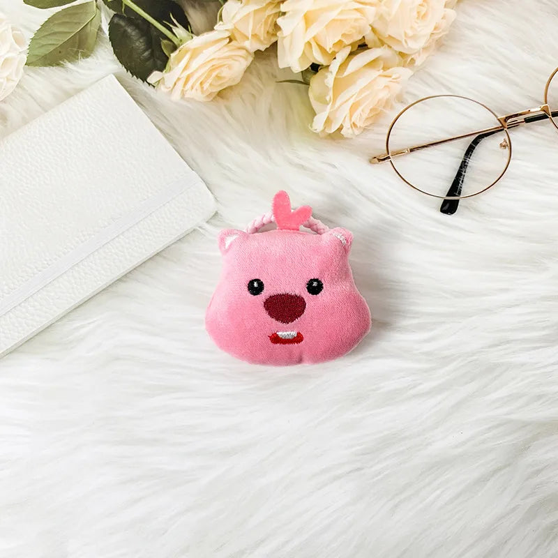 Cute Cartoon Ruby Plush Face Washing Headband Female Sweet Non-Slip Hair Pressing Beaver Headband Hair Clip Hair Band Headdress