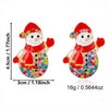 Cute Cartoon Snowman Stud Earrings With Scarf And Hat Rhinestone Electroplated Alloy Earrings With Stainless Steel Posts For Women