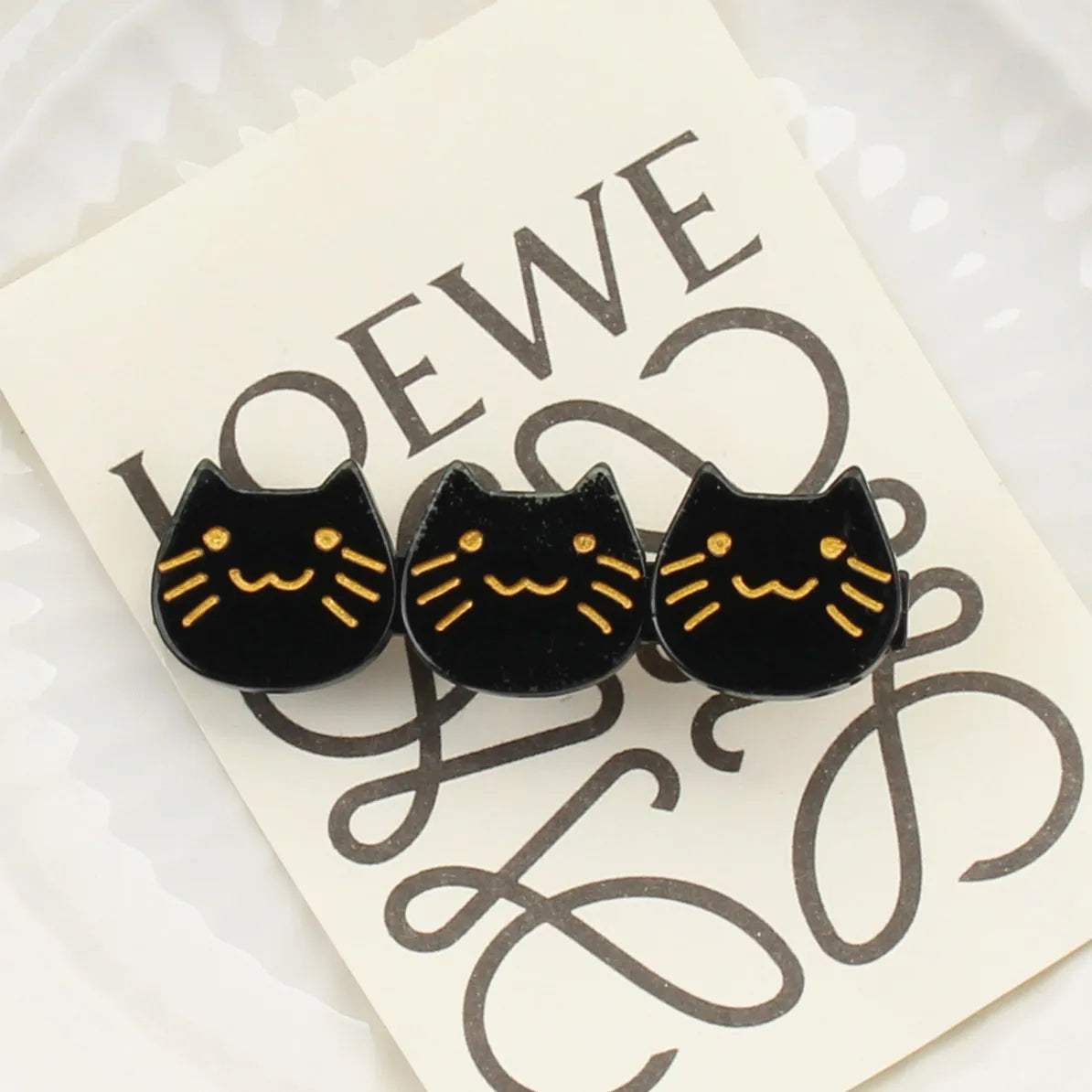 Cute Cat Acetic Acid Sheets Hair Clip