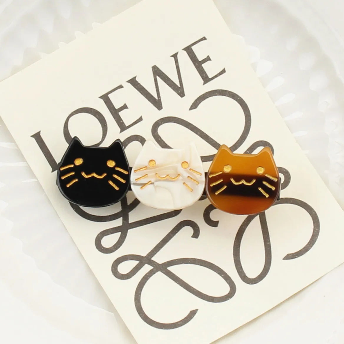 Cute Cat Acetic Acid Sheets Hair Clip