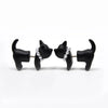 Cute Cat Alloy Plating Artificial Pearls Ear Studs 1 Piece