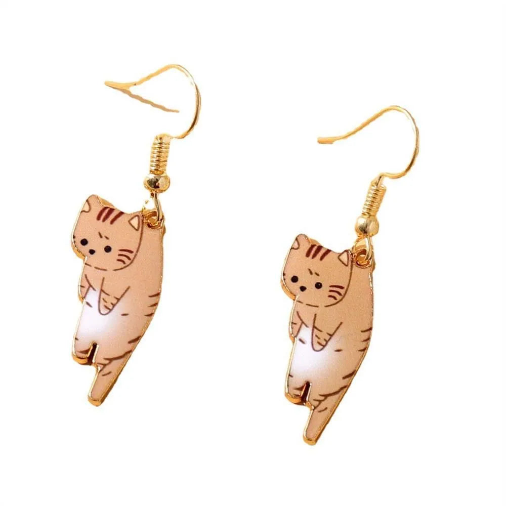 Cute Cat Alloy Women'S Drop Earrings 1 Pair