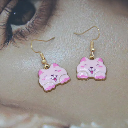 Cute Cat Alloy Women'S Drop Earrings 1 Pair