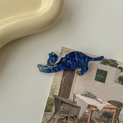 Cute Cat Arylic Hair Clip