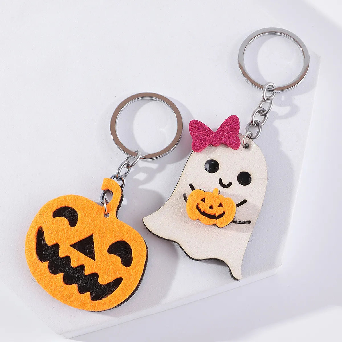 Cute Cat Bat Ghost Pumpkin Keychain Wholesale Nihaojewelry