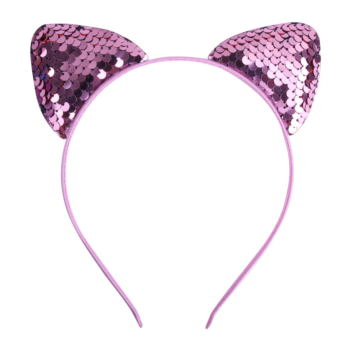 Cute Cat Ears Cloth Sequins Hair Band 1 Piece