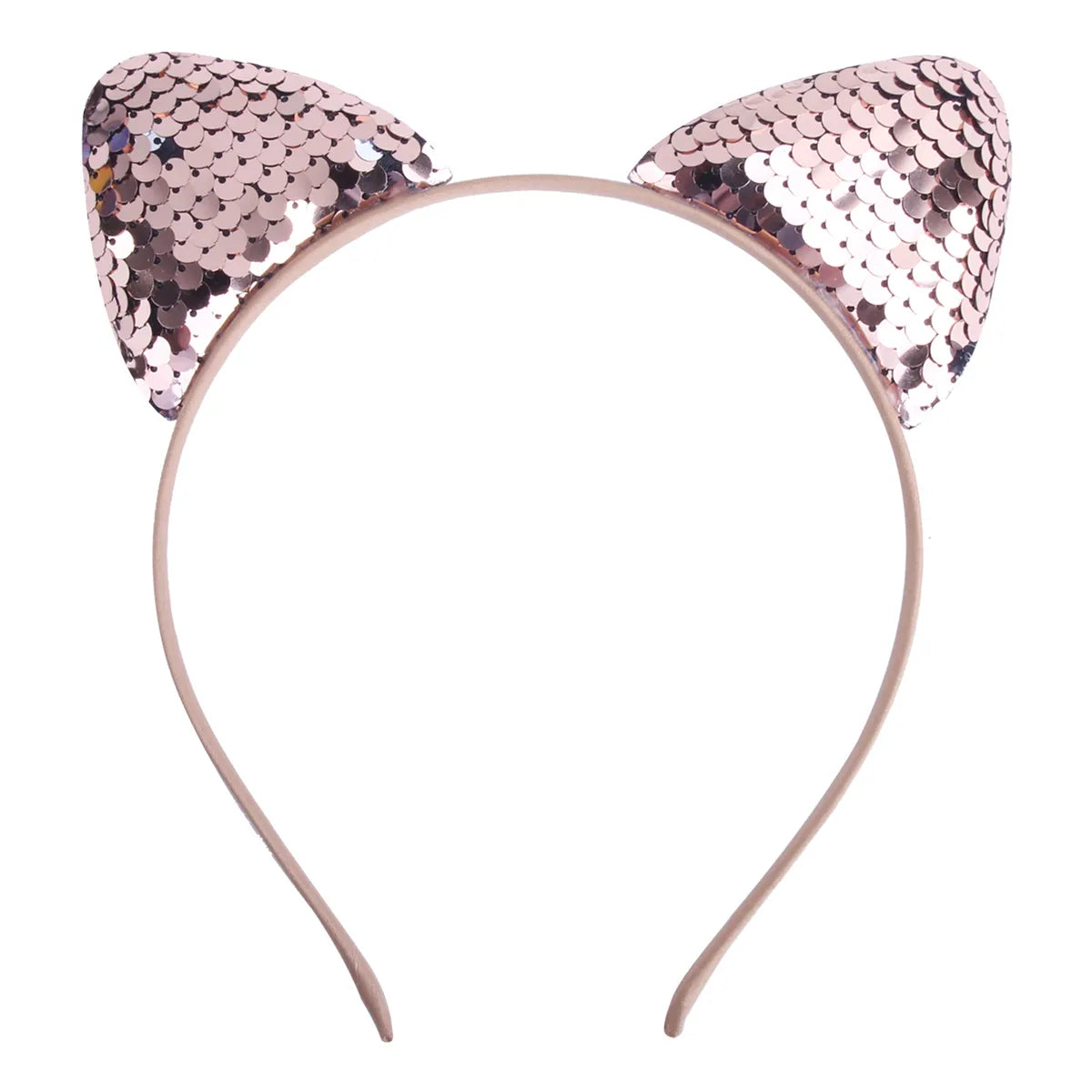 Cute Cat Ears Cloth Sequins Hair Band 1 Piece