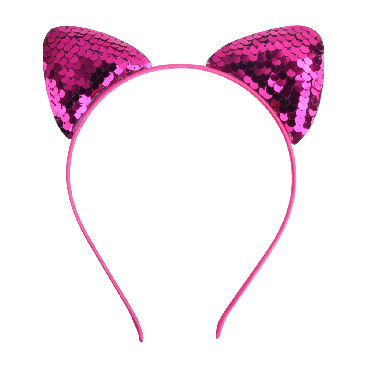 Cute Cat Ears Cloth Sequins Hair Band 1 Piece