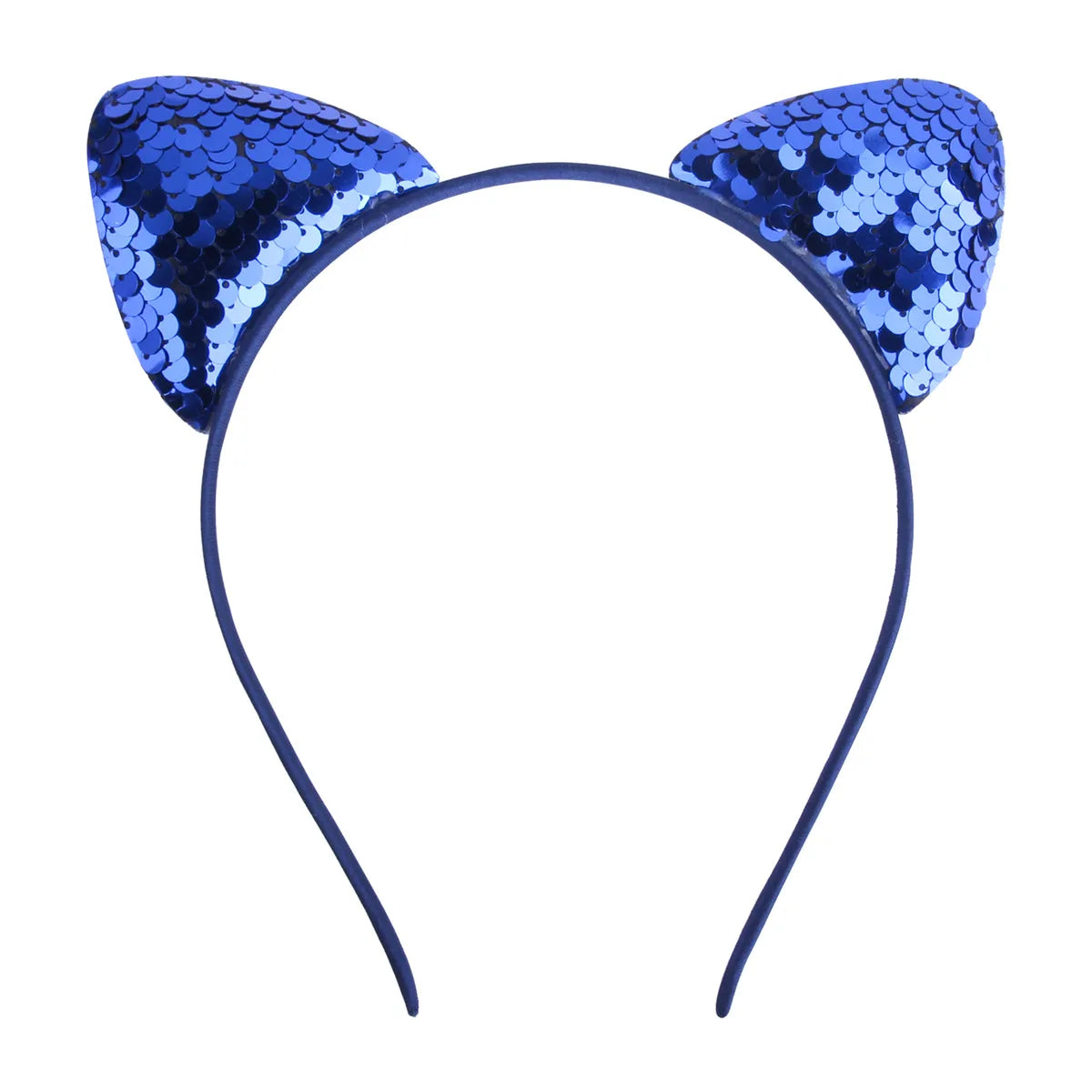 Cute Cat Ears Cloth Sequins Hair Band 1 Piece