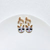 Cute Cat Metal Enamel Women'S Drop Earrings 1 Pair