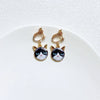 Cute Cat Metal Enamel Women'S Drop Earrings 1 Pair