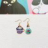 Cute Cat Metal Enamel Women'S Drop Earrings 1 Pair