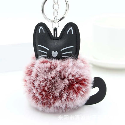 Cute Cat Metal Keychain