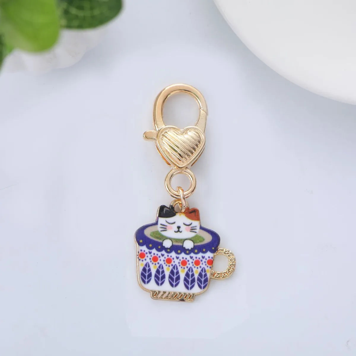 Cute Cat Metal Women'S Bag Pendant Keychain