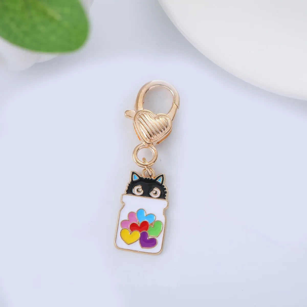 Cute Cat Metal Women'S Bag Pendant Keychain