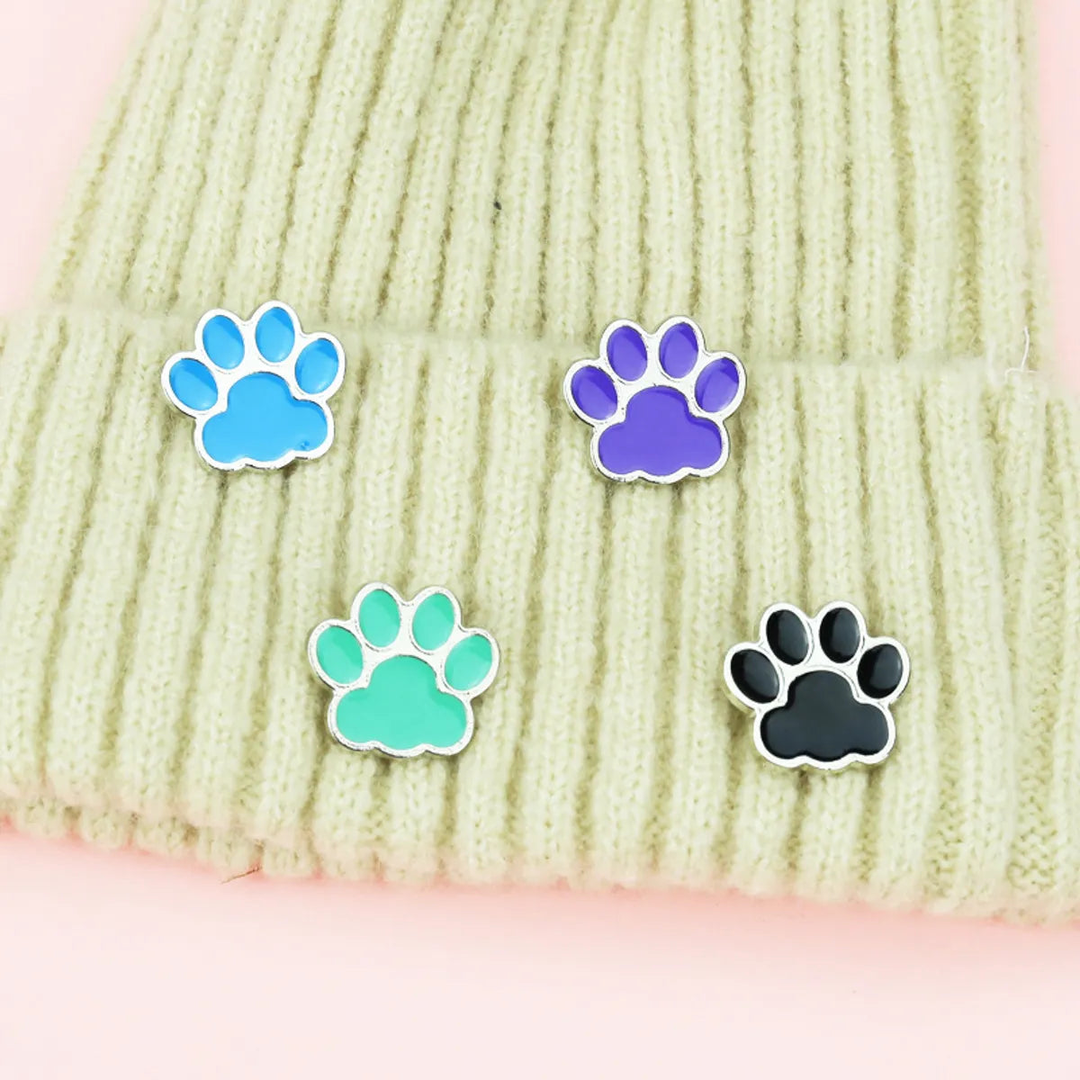 Cute Cat Paw Brooch Small Footprint Badge Drip Oil Collar Pin