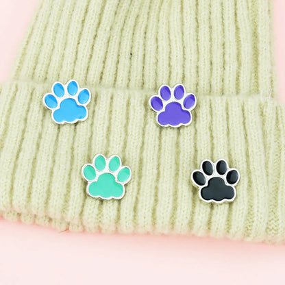 Cute Cat Paw Brooch Small Footprint Badge Drip Oil Collar Pin