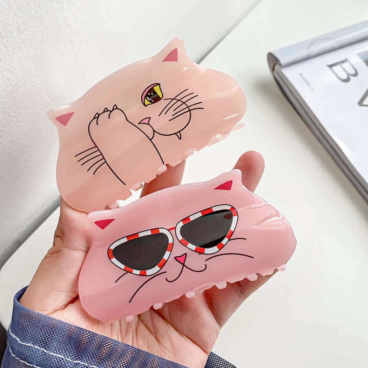 Cute Cat Plastic Hair Claws