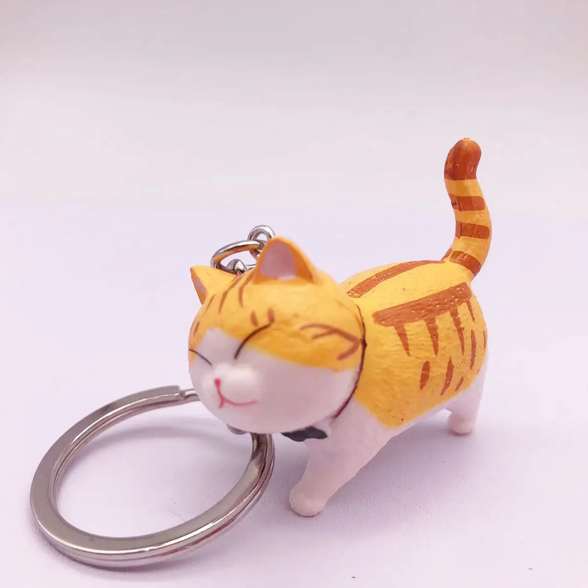 Cute Cat Vinyl Women'S Keychain 1 Piece