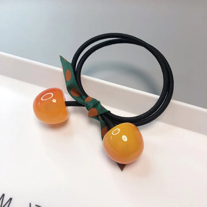 Cute Cherry Resin Hair Tie