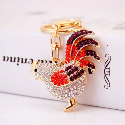 Cute Chicken Alloy Women'S Keychain